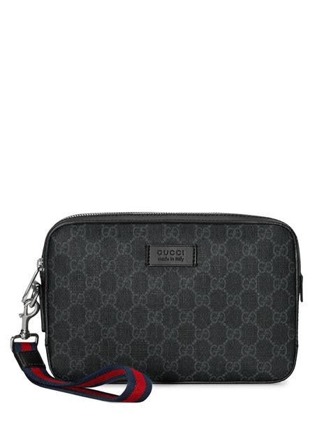 trousse de toilette en cuir à motif GG Supreme 